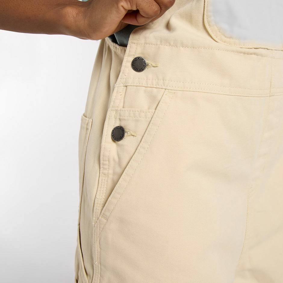 Women's Bib Beige - Dickies Lightweight Canvas
