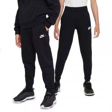 Nike Sportswear Club Fleece Μαύρο - Παιδικό Παντελόνι Φόρμα 