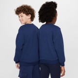 NIKE K NSW CLUB FT CREW LBR MC HJ3144-410 Blue Image 1