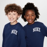 NIKE K NSW CLUB FT CREW LBR MC HJ3144-410 Blue Image 4