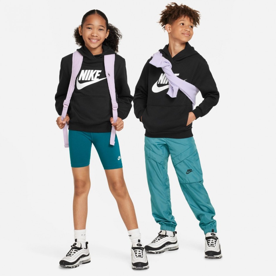 Nike Sportswear Club Fleece Μαύρο - Παιδική Μπλούζα Φούτερ 