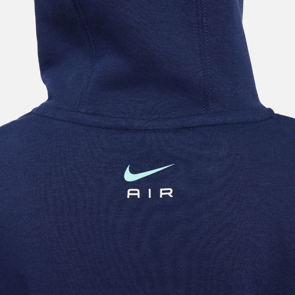 Nike Air Μπλε - Παιδική Μπλούζα Φούτερ Με Κουκούλα