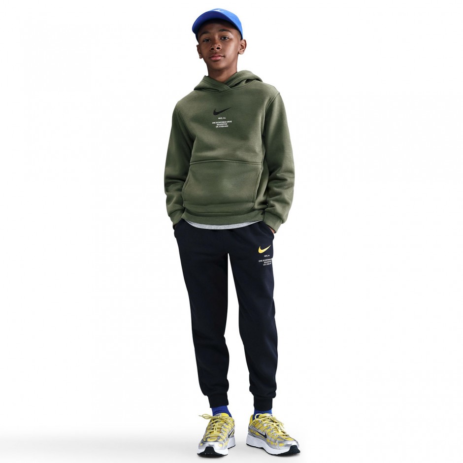 Παιδικό Φούτερ Χακί - Nike Sportswear Club Fleece