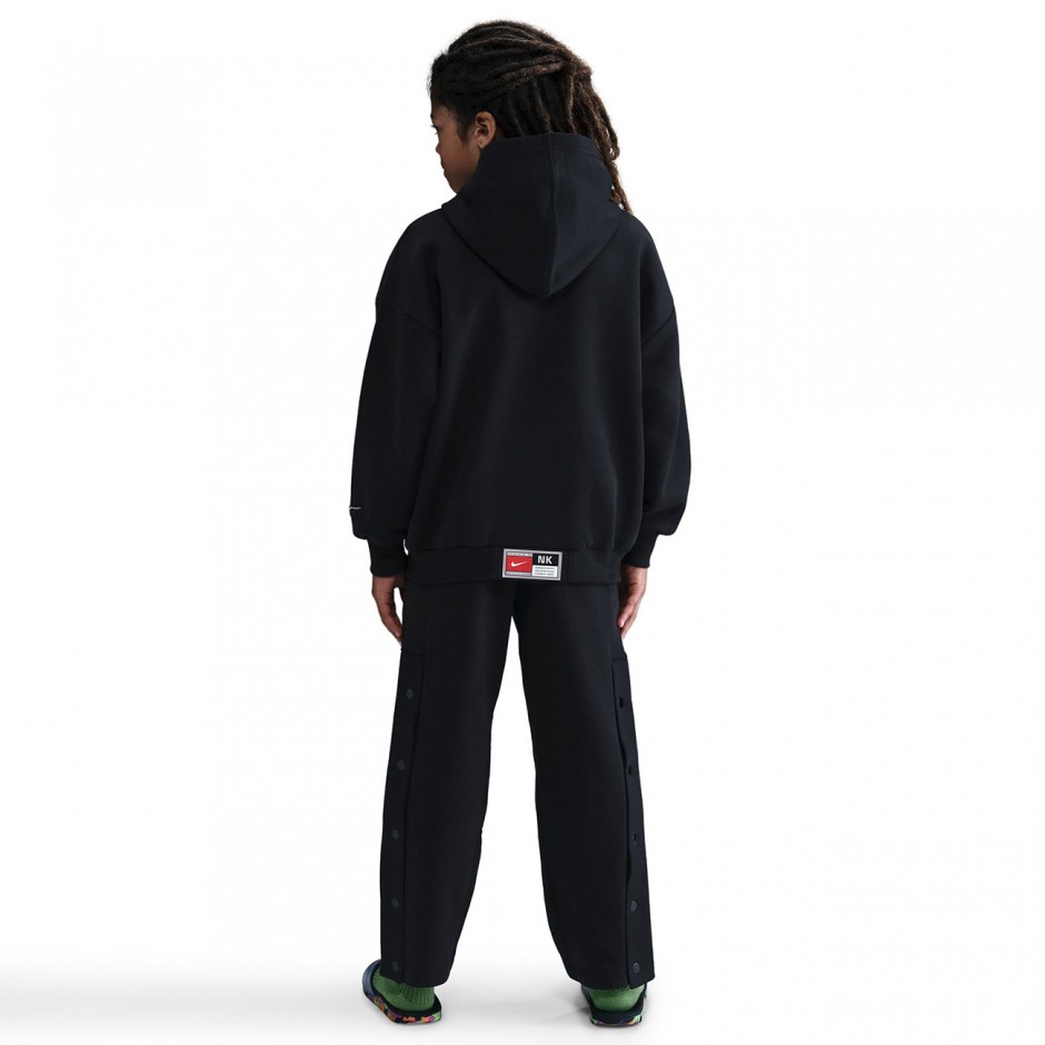 NIKE K NK COB FLC PO HOODIE GLITCH HV0508-010 Black