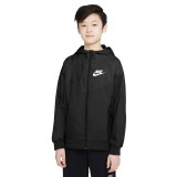 NIKE BOYS SPORTSWEAR WINDRUNNER JACKET 850443-011 Black Image 