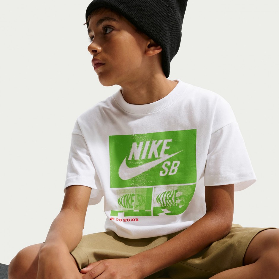 Παιδικό T-Shirt Λευκό - Nike SB