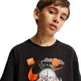 Kids' T-Shirt Black - Nike Sportswear Image 3