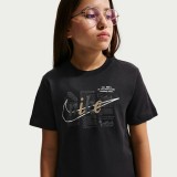 Kids' T-Shirt Black - Nike Sportswear Club Image 