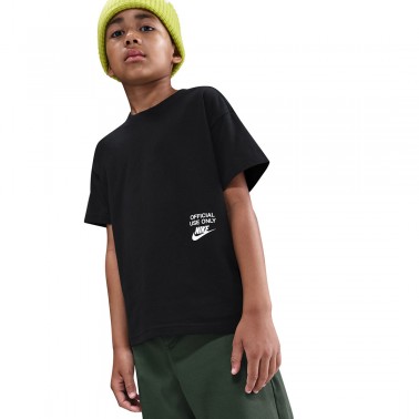 Παιδικό T-Shirt Μαύρο - Nike Sportswear Remix
