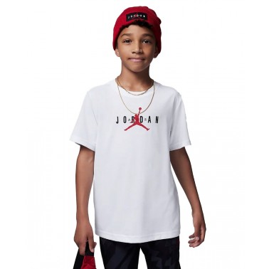 Παιδική Κοντομάνικη Μπλούζα JORDAN JUMPMAN SUSTAINABLE T-SHIRT Λευκό