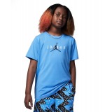 Παιδική Κοντομάνικη Μπλούζα JORDAN JUMPMAN SUSTAINABLE T-SHIRT Τιρκουάζ 