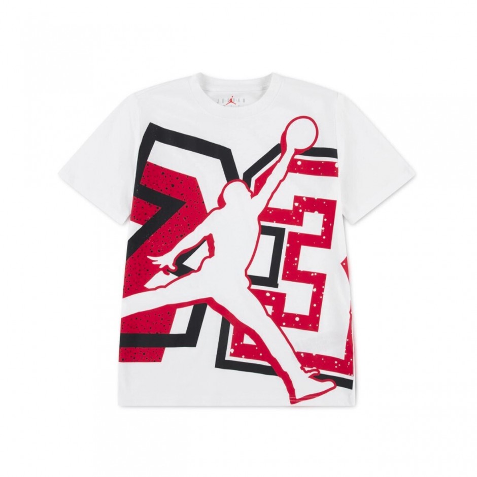 Kids' T-Shirt White - Jordan Splatter