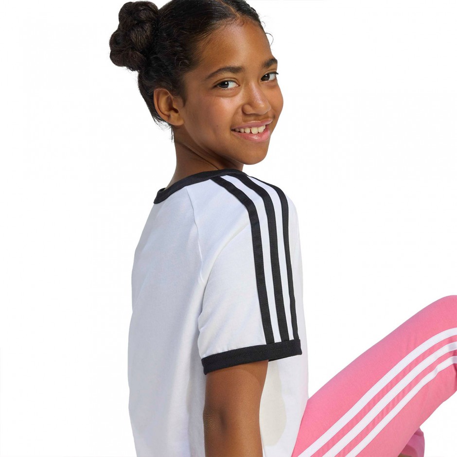 Παιδικό T-Shirt Λευκό - adidas Originals 3-Stripes