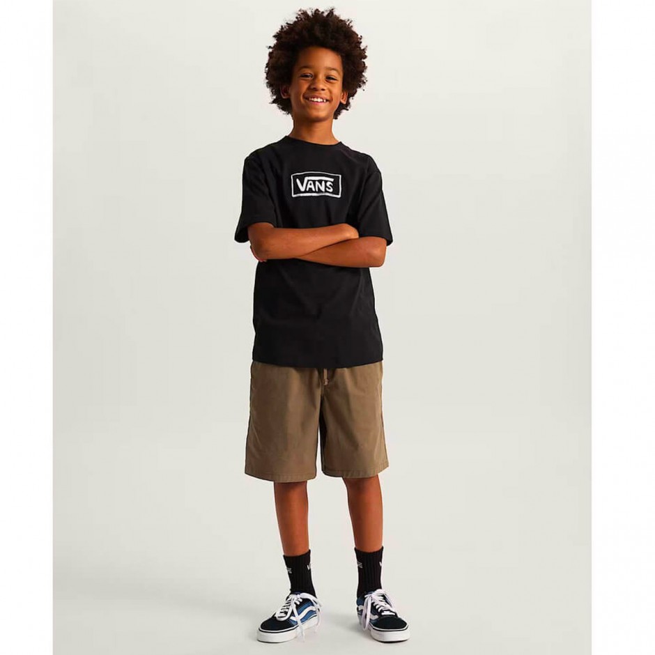 Παιδικό T-Shirt Μαύρο - Vans On Canvas