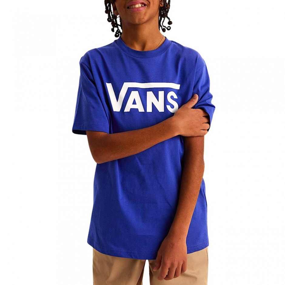 Kids' T-Shirt Royal Blue - Vans Classic