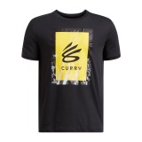 UNDER ARMOUR CURRY TREND TEE 1 1390409-001 Black Image 