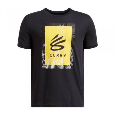 Παιδικό T-Shirt Μπάσκετ Μαύρο - Under Armour Curry Trend