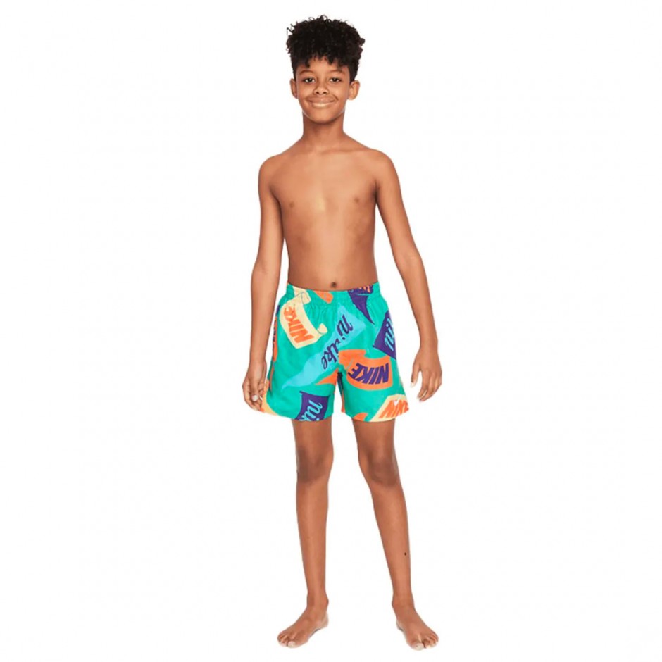 Παιδικό Μαγιό Βερμούδα Πράσινο - Nike Swim Breaker 4"