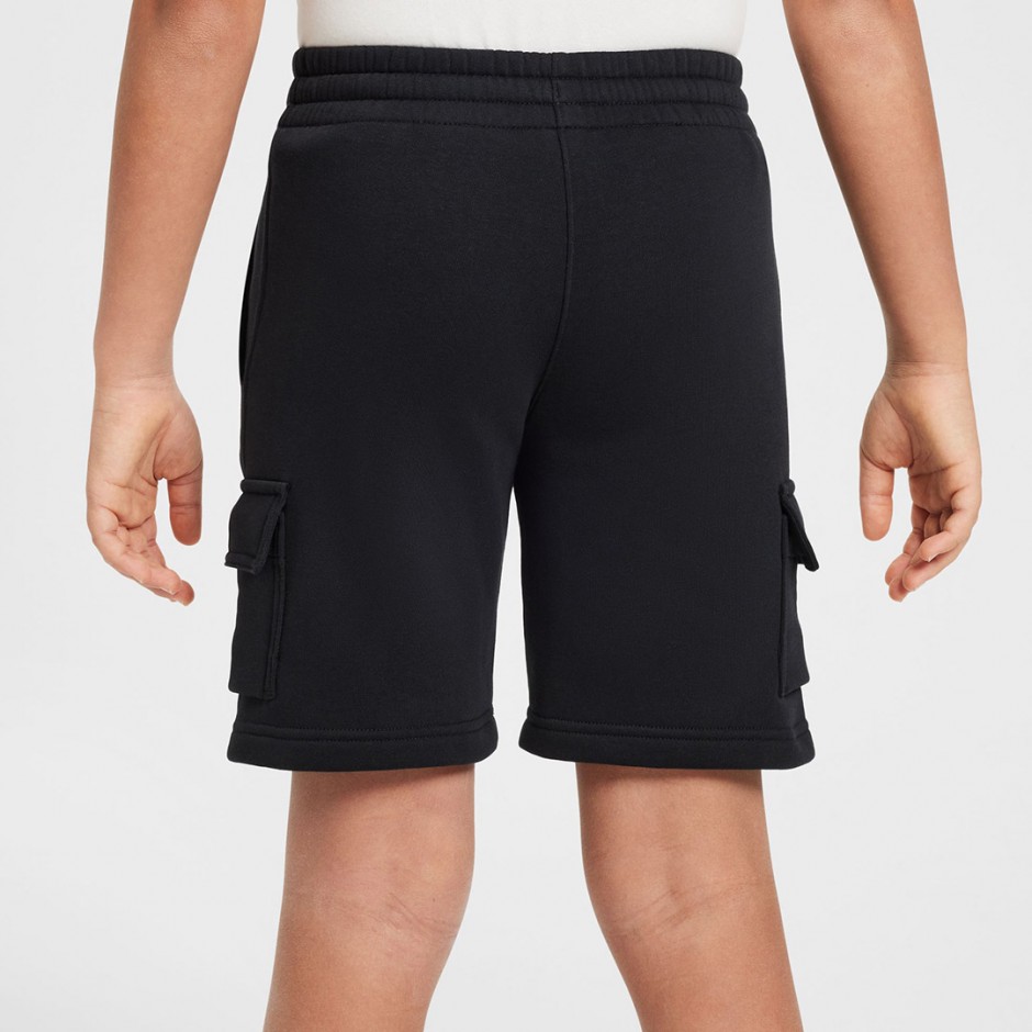 Παιδική Βερμούδα Cargo Μαύρη - Nike Sportswear Fleece
