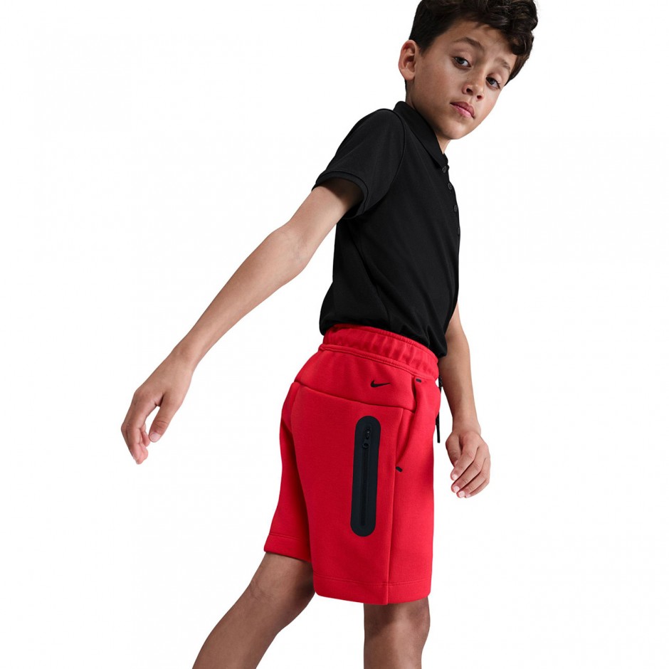 Παιδική Βερμούδα Κόκκινη - Nike Sportswear Tech Fleece