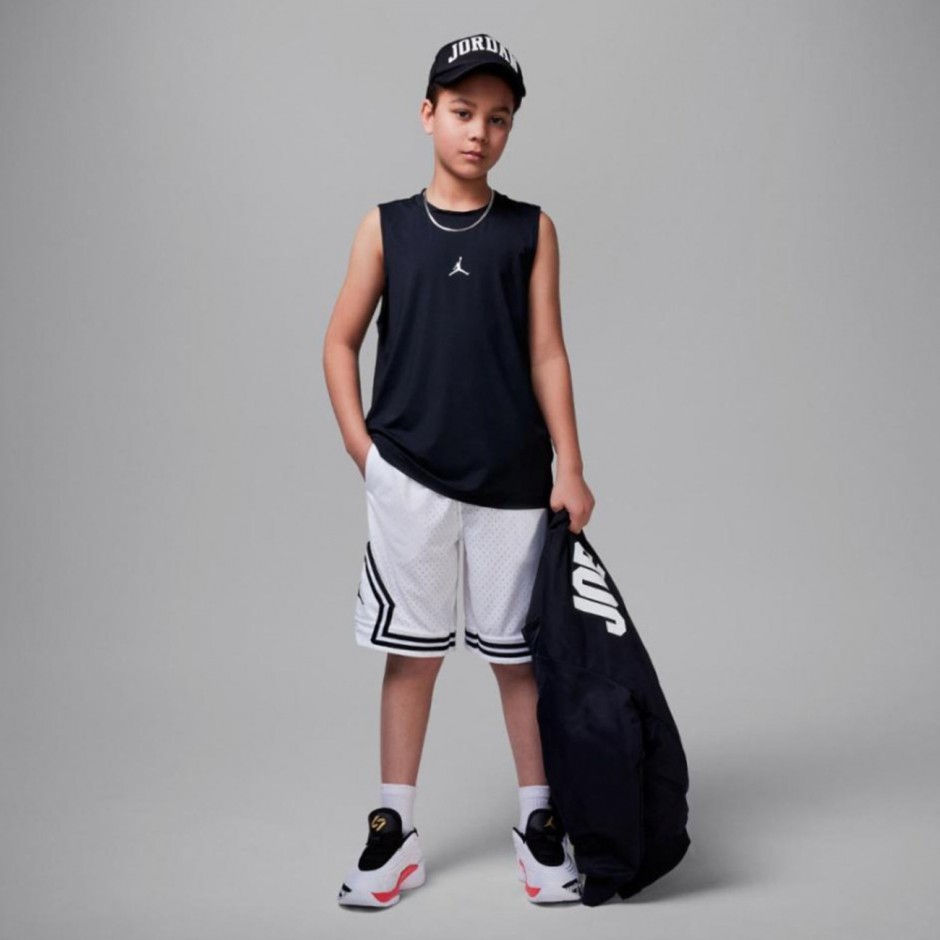 Παιδική Βερμούδα Μπάσκετ Λευκή - Jordan Sport Dri-FIT Diamond