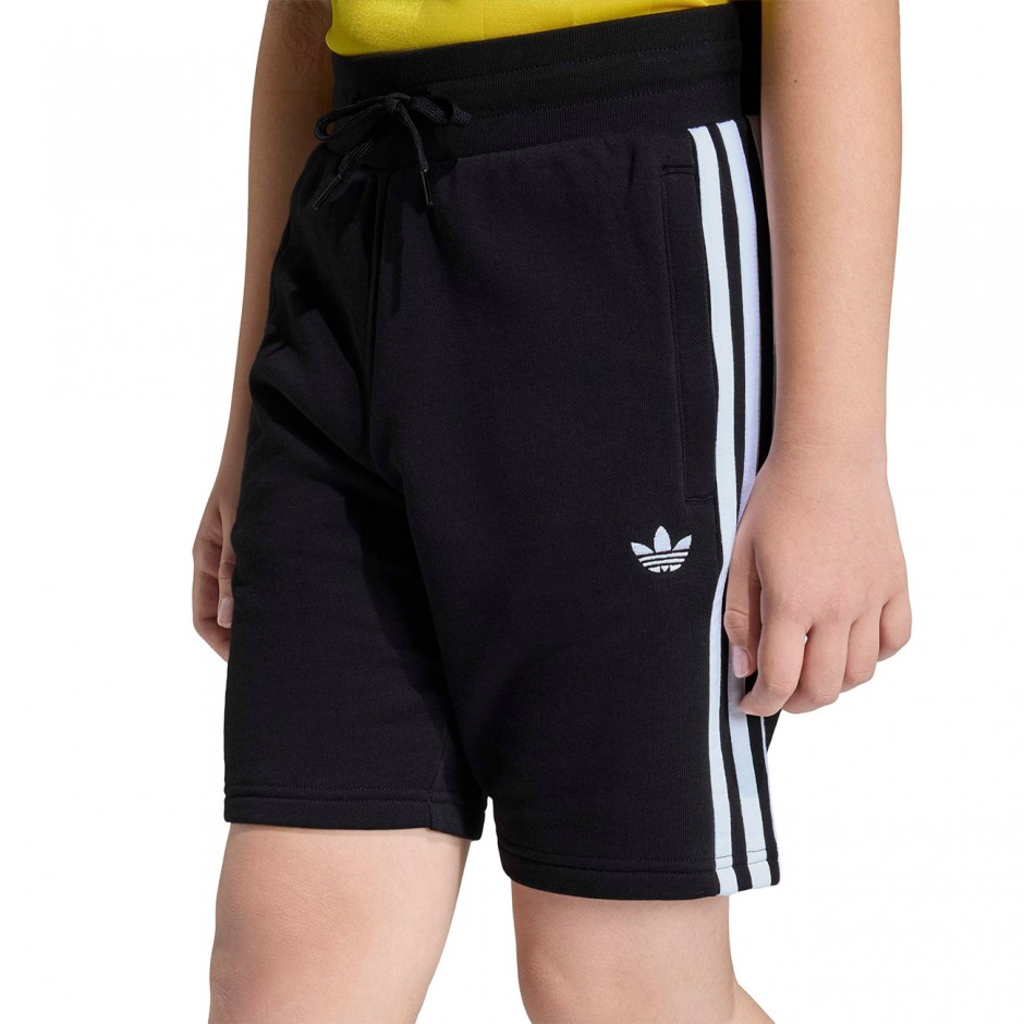 Παιδική Βερμούδα Μαύρη - adidas Originals 3-Stripes