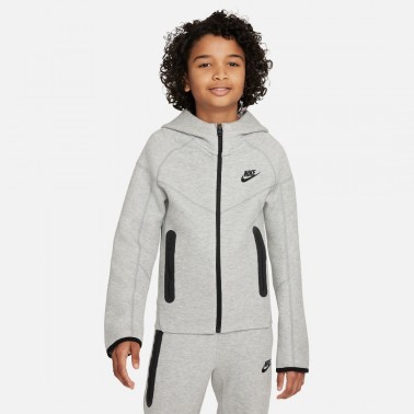 Nike Sportswear Tech Fleece Γκρί - Παιδική Ζακέτα