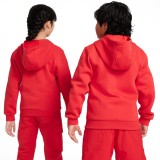 NIKE K NSW CLUB FLC HD FZ LS LBR FD3004-657 Red Image 0