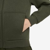 Nike Sportswear Club Fleece Χακί - Παιδική Ζακέτα  Εικόνα 2