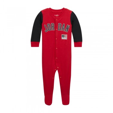 JORDAN BABY FOOTED COVERALL Κόκκινο