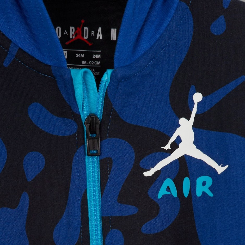 JORDAN LIL' CHAMP HOODED COVERALL Μπλε