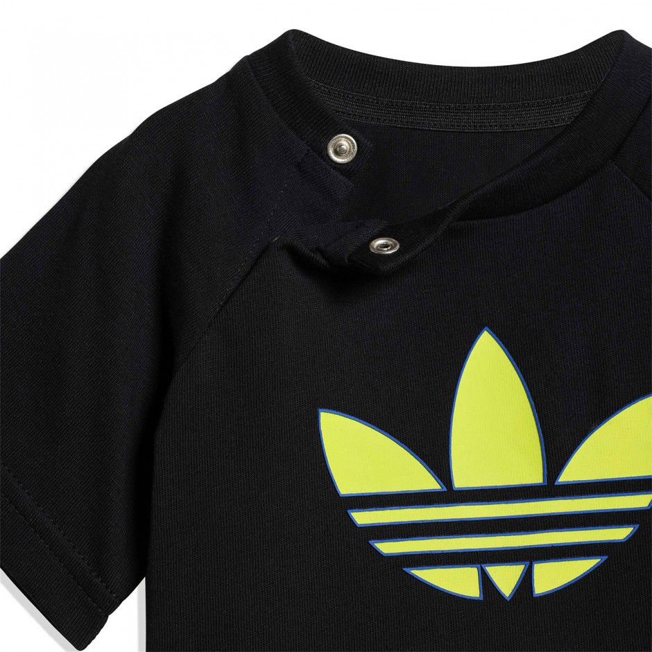 Βρεφικό Σετ Μαύρο - adidas Originals Trefoil