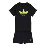 Βρεφικό Σετ Μαύρο - adidas Originals Trefoil Εικόνα 