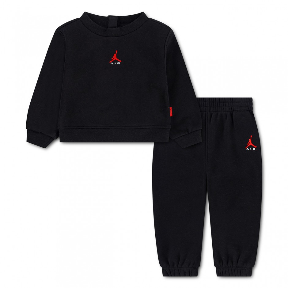 JORDAN BROOKLYN FLC CREW SET 65G142-023 Μαύρο