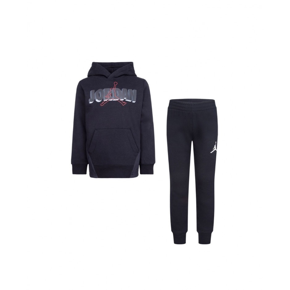 Βρεφικό Σετ Φόρμας JORDAN SIDELINE FLC PO SET Μαύρο 65B814-023 