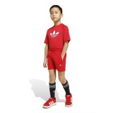 Παιδικό Σετ Κόκκινο - adidas Originals Trefoil Loose Εικόνα 