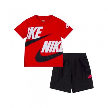 NIKE B NSW HBR CARGO FT SHORT SET 86J213-023 Colorful