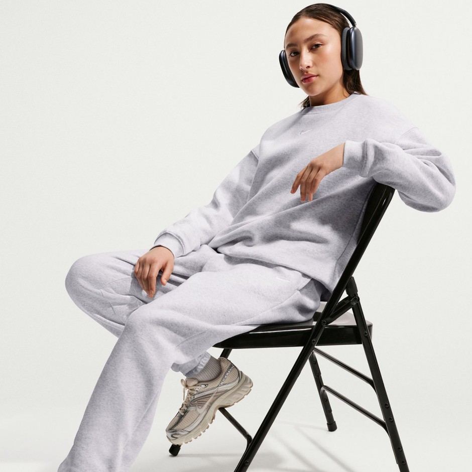 Παιδικό Παντελόνι Φόρμα Γκρι - Nike Sportswear Studio Fleece