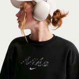 Kids' Sweatshirt Black - Nike Sportswear Studio Fleece Image 1