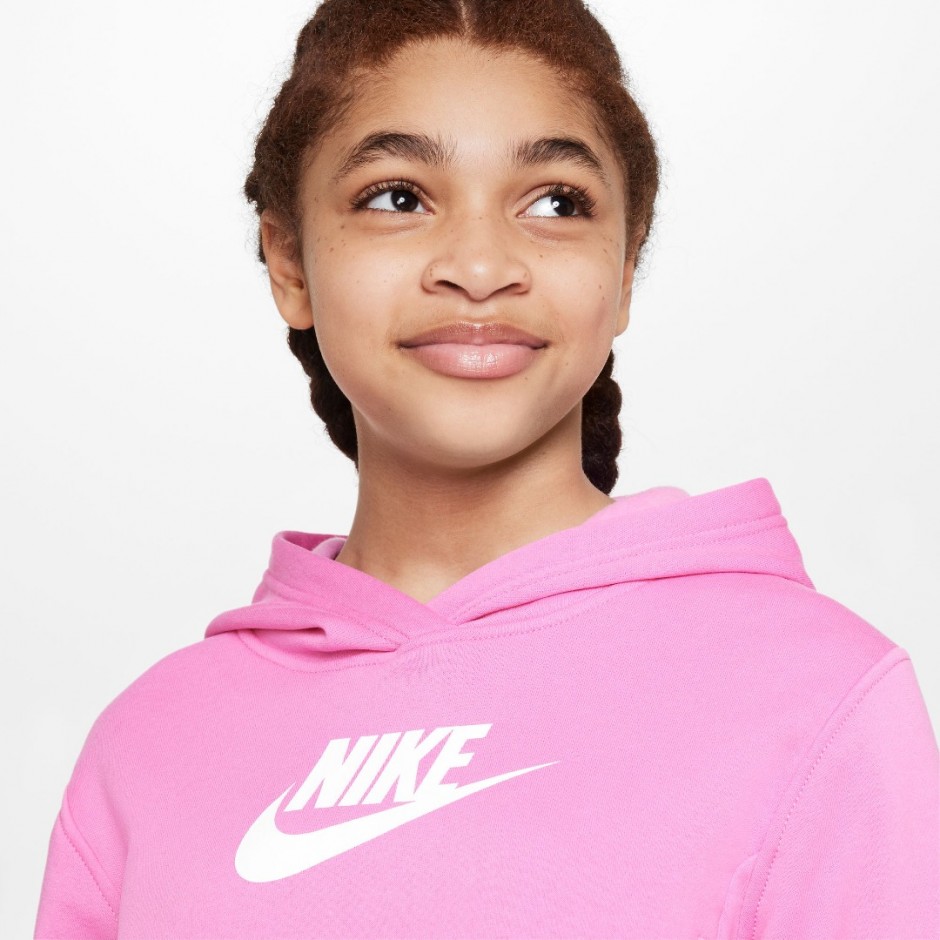 Nike Sportswear Club Fleece Ροζ - Παιδική Μπλούζα Φούτερ