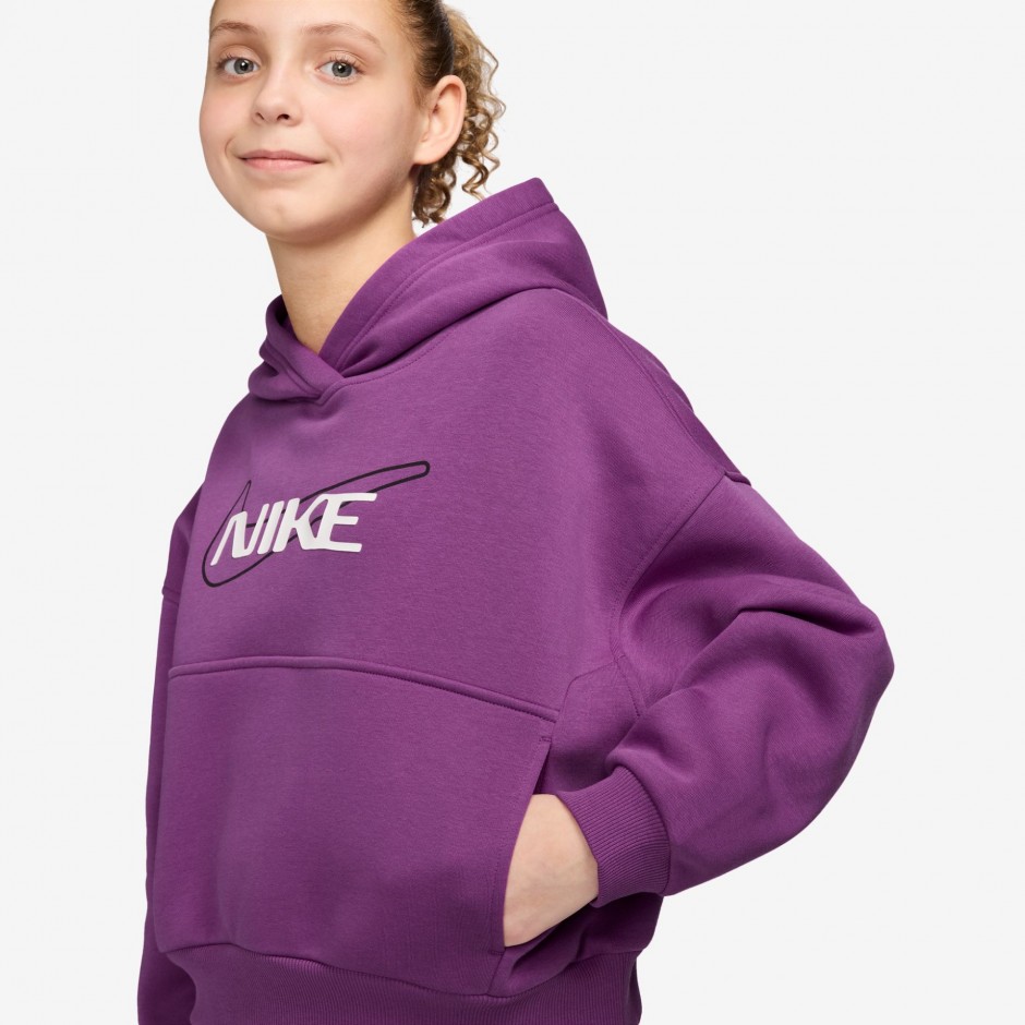 Παιδικό Φούτερ Μωβ - Nike Sportswear Club Fleece