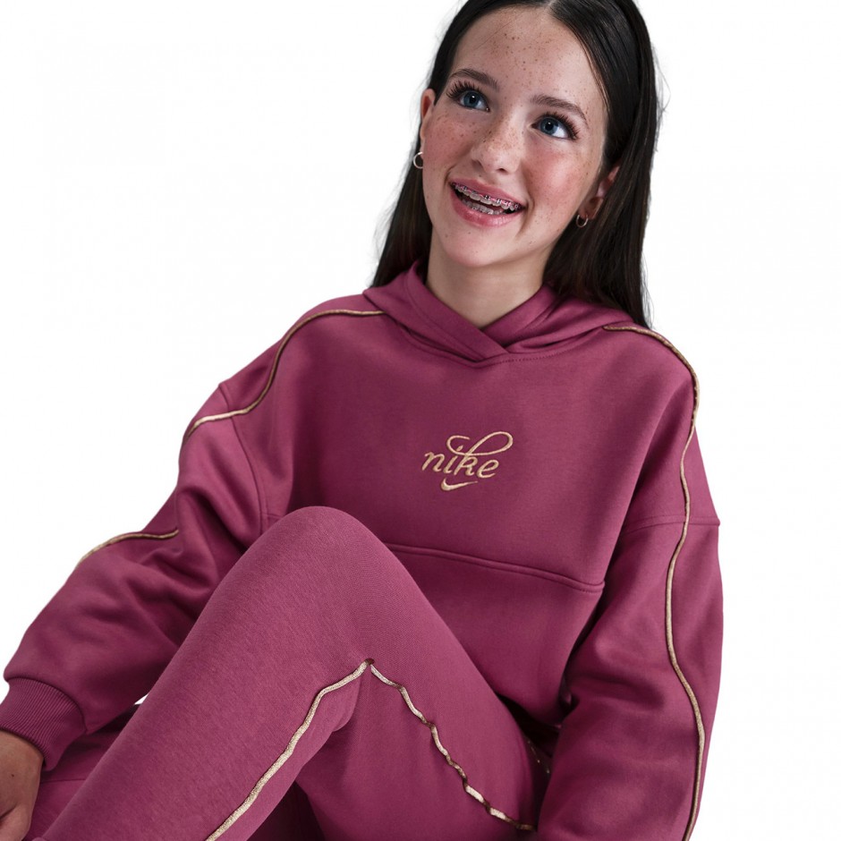 Παιδικό Φούτερ Φούξια - Nike Sportswear Club Fleece