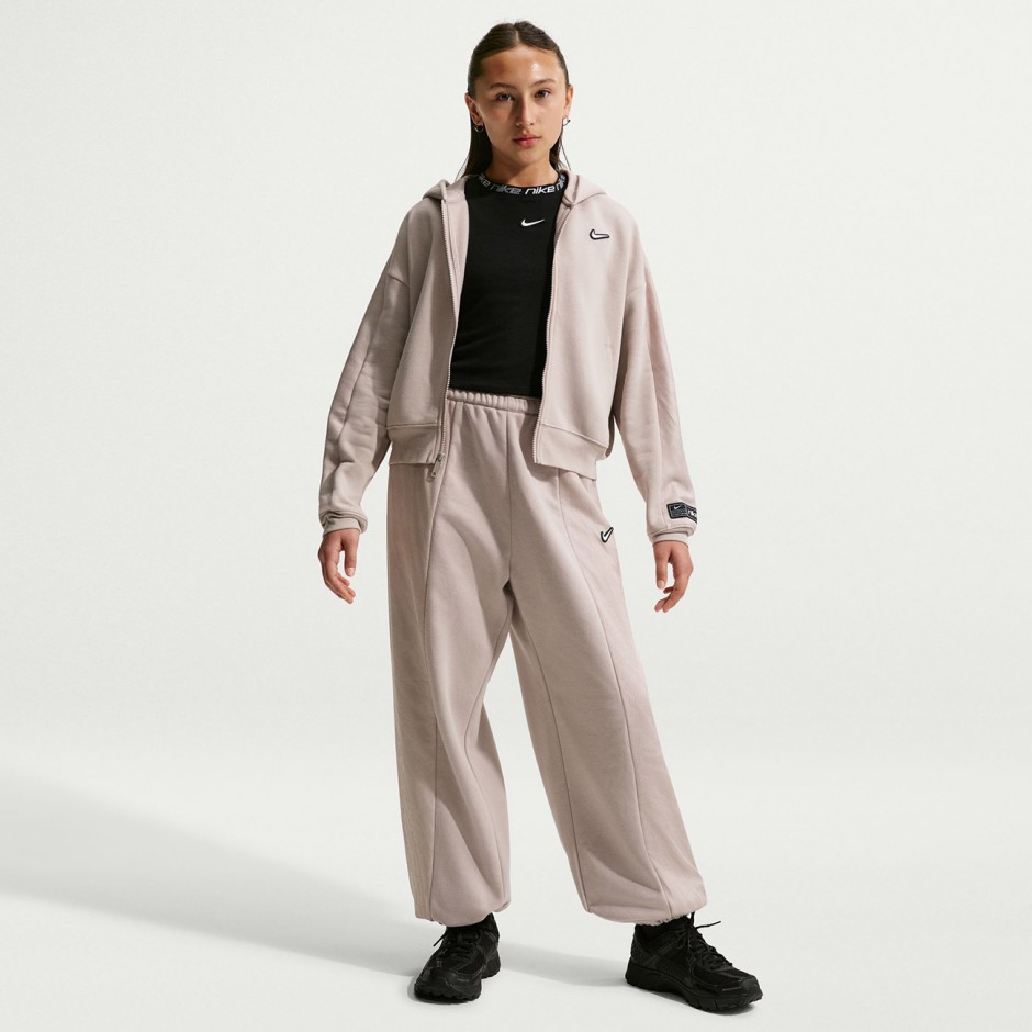 Kids' Full-Zip Hoodie Grey - Nike Sportswear