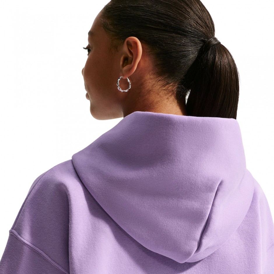 Kids' Hoodie Purple - Nike Sportswear Studio Fleece 