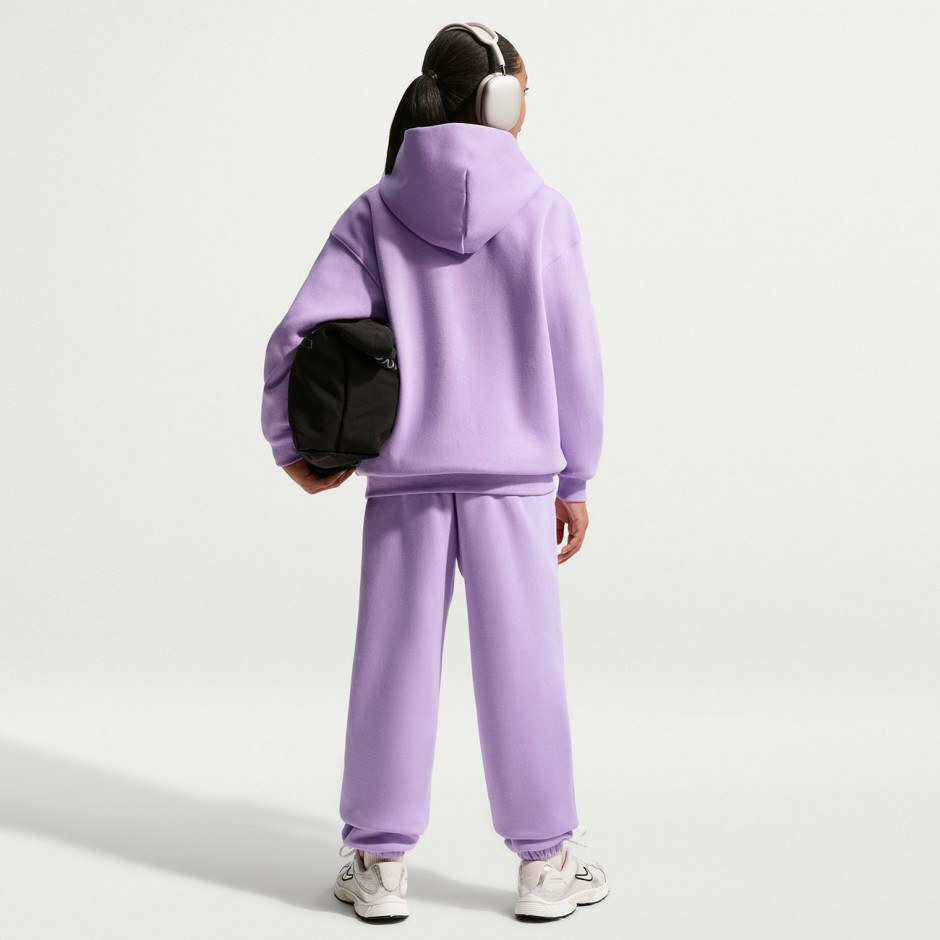 Kids' Hoodie Purple - Nike Sportswear Studio Fleece 