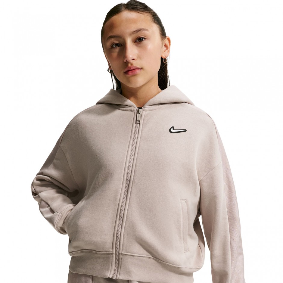Kids' Full-Zip Hoodie Grey - Nike Sportswear