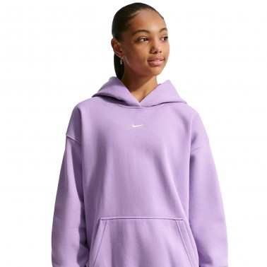 Kids' Hoodie Purple - Nike Sportswear Studio Fleece 