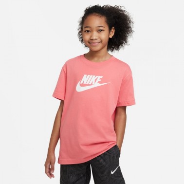 Nike Sportswear Κοραλί - Παιδική Κοντομάνικη Μπλούζα 