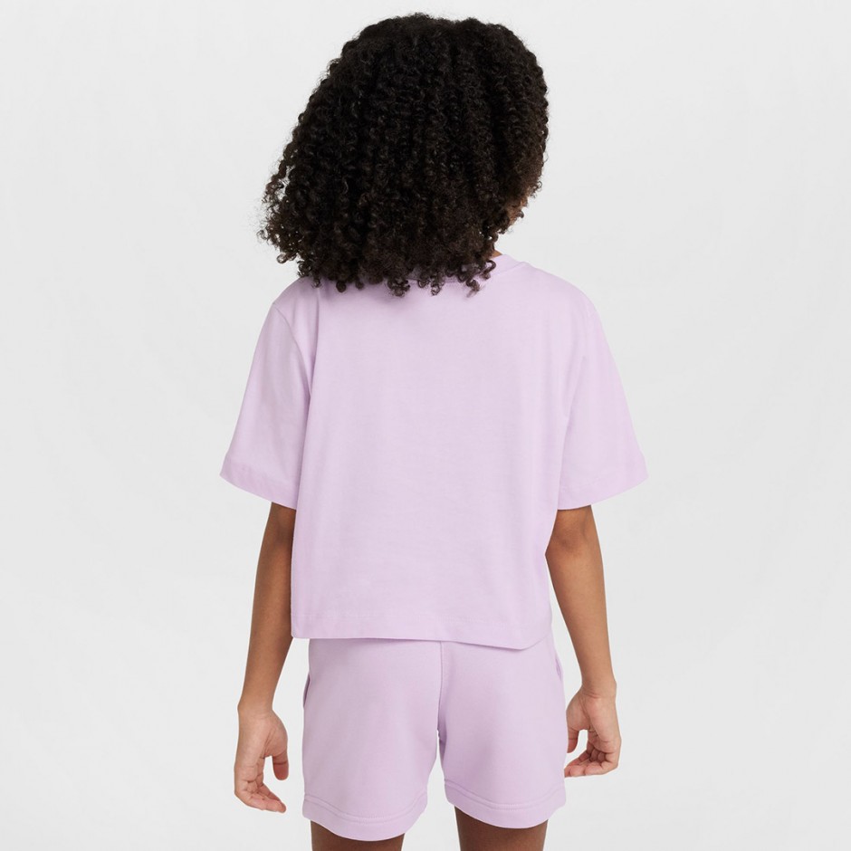 NIKE G NSW TEE CROP FUTURA HBR FZ5548 Lilac