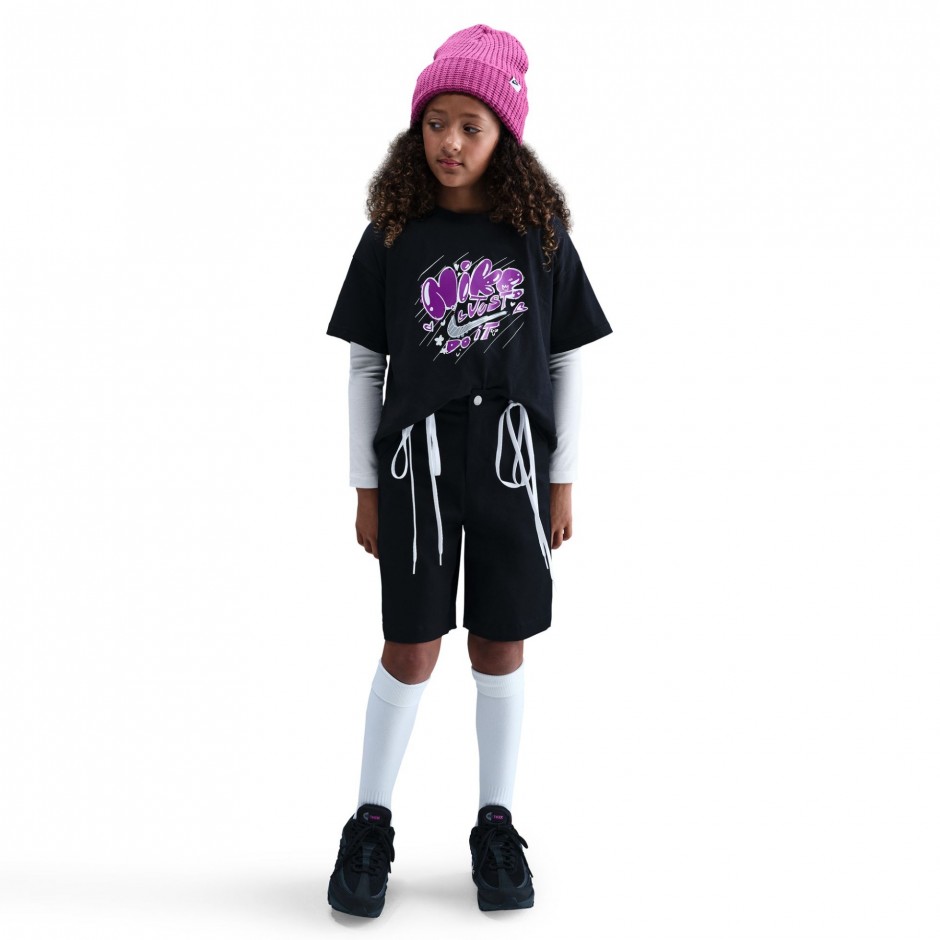 Παιδικό T-Shirt Μαύρο - Nike Essential Doodle